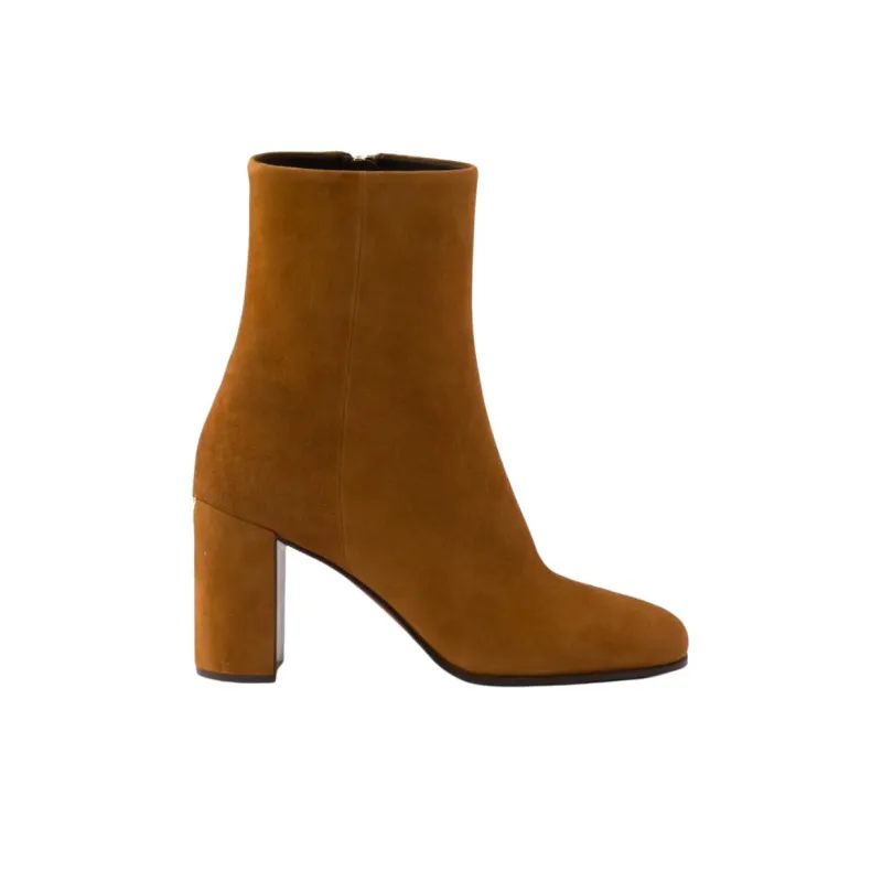 PRADA Ankle Boots 8.5cm Women's Yellow Brown-1
