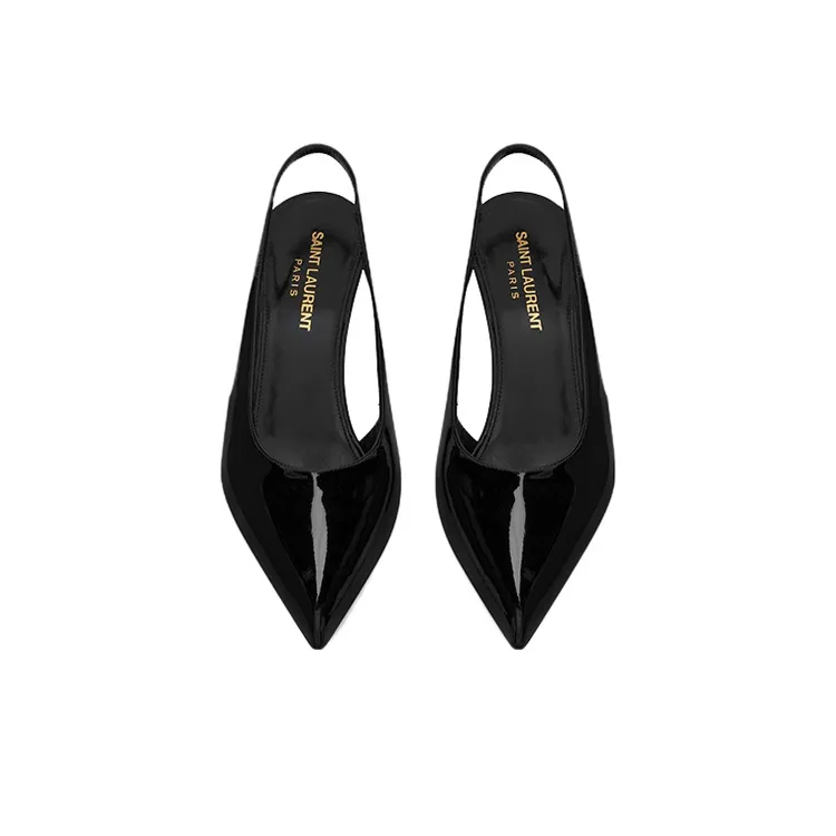 SAINT LAURENT Pulp 90 Slim Heel High Heels 9cm Women's Black-2