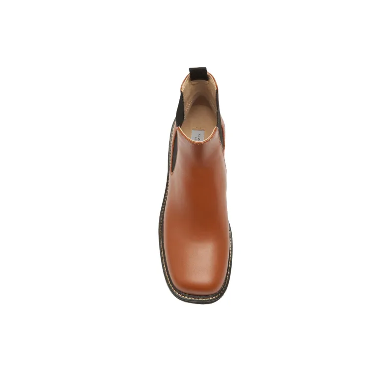GABRIELA HEARST Jil Short Chelsea Boots Women's Brown Black-4