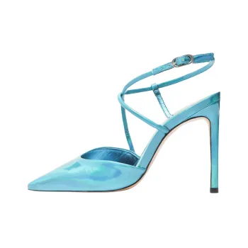 Schutz Aimee Slim Heel High Heels 10cm Women's Blue