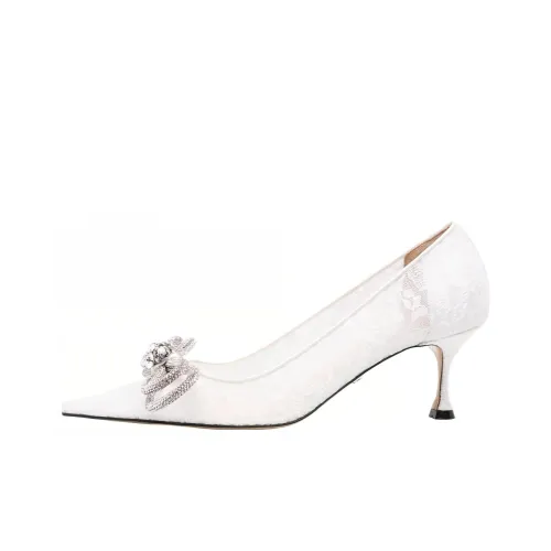 MACH & MACH Double Bow 65mm Lace Pumps