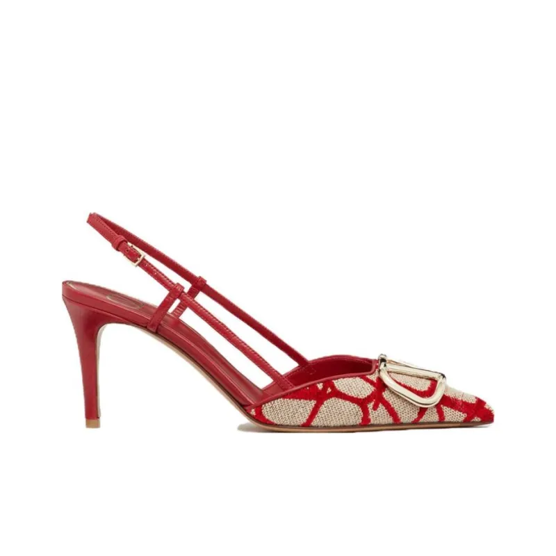 Valentino Garavani VLogo Signature Slingback Pumps-1