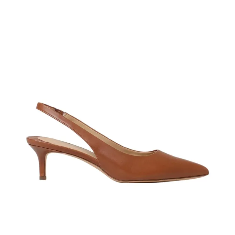 Polo Ralph Lauren Slim Heel High Heels 6cm Women's Brown-1