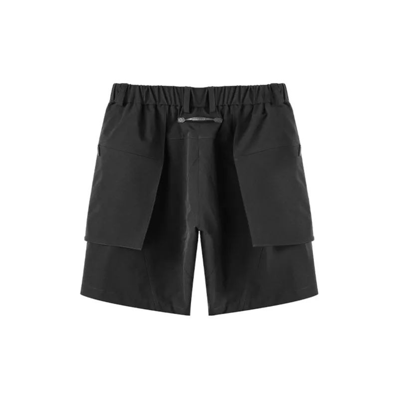 NORVINCY Urban Techwear Zip Patch Pocket Cargo Shorts Unisex-1