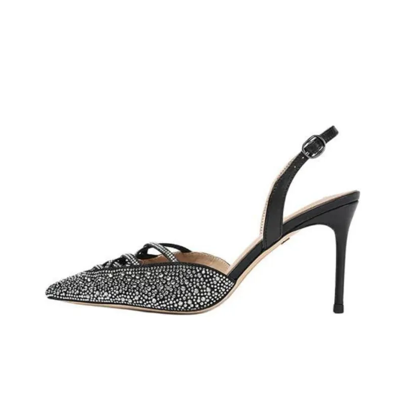 NICOLI Arezzo High Heels 9.5cm Women's Black-0