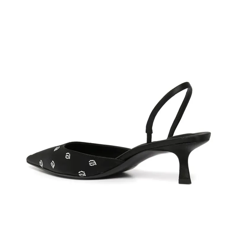 Alexander Wang Delphine 65 Slim Heel High Heels Women's Black-3