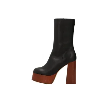 GIA BORGHINI Rosie 120mm Platform Mid-calf Boots Women's