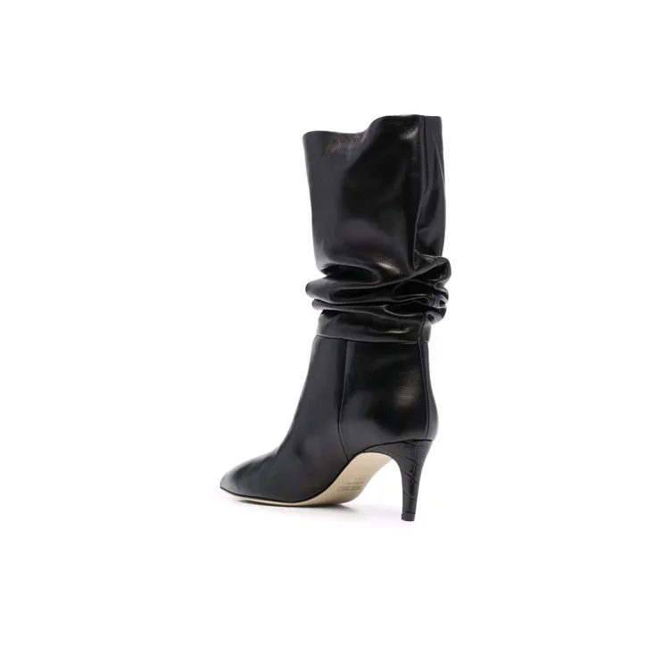 Paris Texas Slouchy Ankle Boots 7cm Women's Black-3