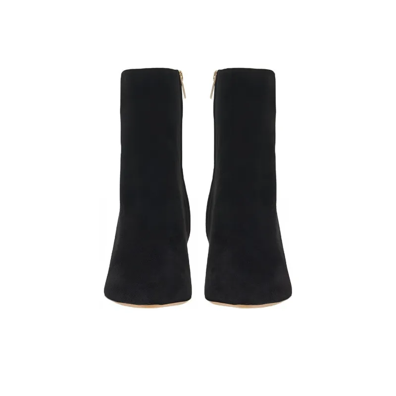 FERRAGAMO Ankle Boots 7cm Women's Black-3