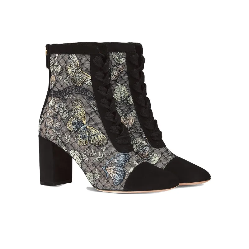 DIOR Naughtily-D Ankle Boots 8cm Women's Black-2