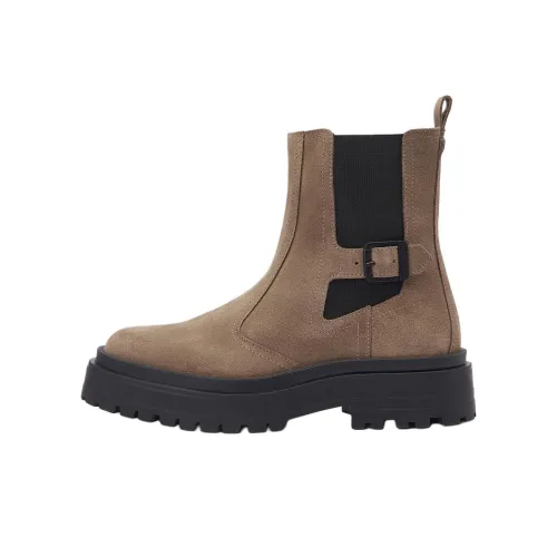 BARBOUR Milla Short Chelsea Boots 4cm Women's Brown