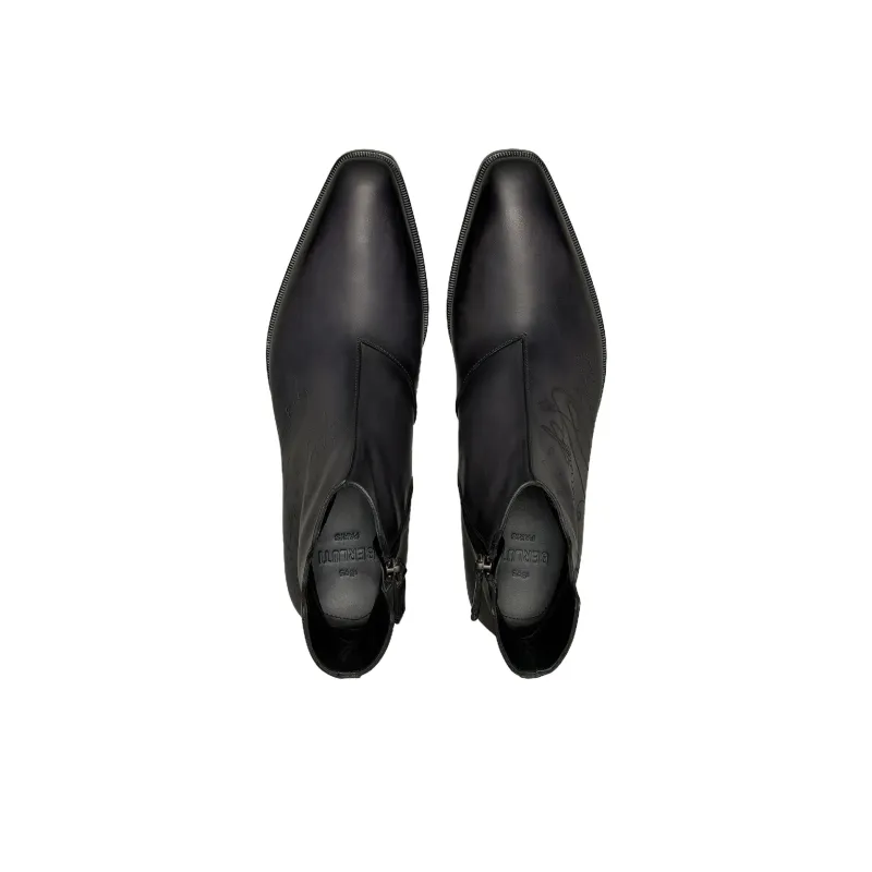 BERLUTI Demesure Scritto Ankle Boots Men's Black-3