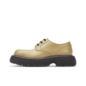 Bottega Veneta The Bounce Swell Lace Up Shoe Beige Black