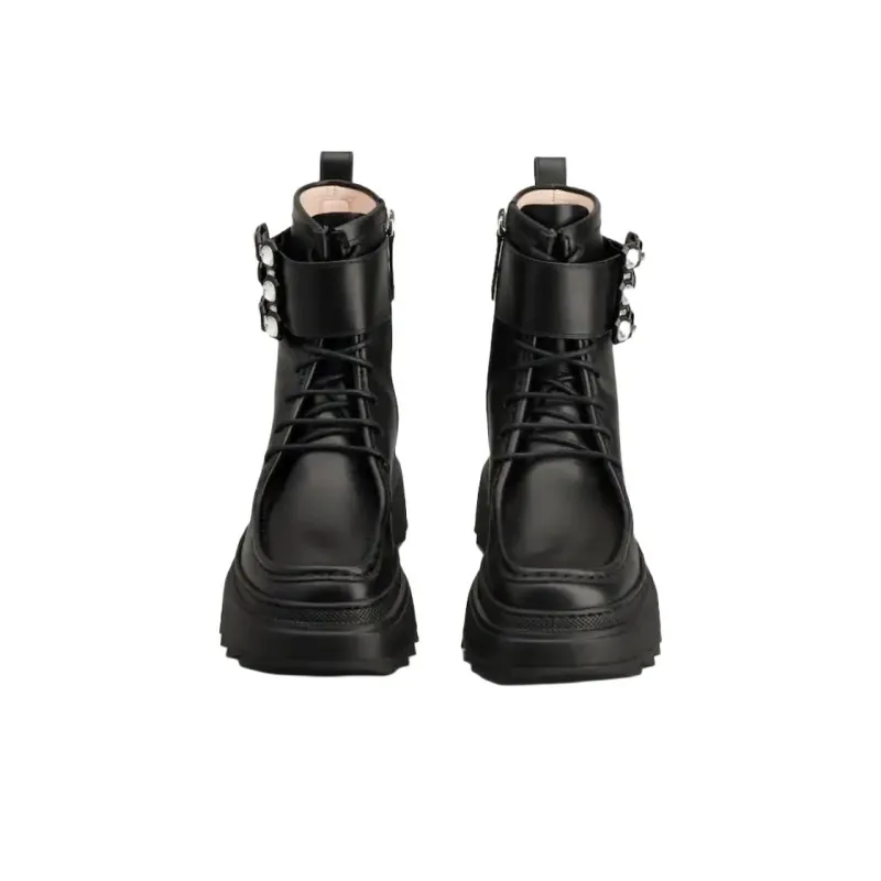 Roger Vivier Embellished Lace Up Boots Women's-3
