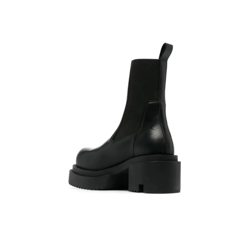 RICK OWENS Beatle Bogun 75mm Leather Boots-3