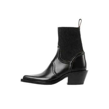 Chloé Nellie Knit-detail Boots