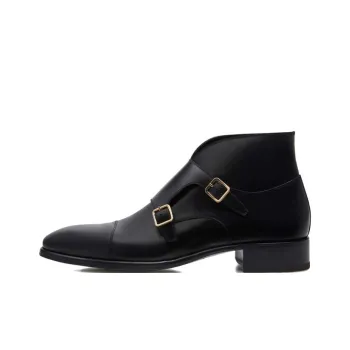 TOM FORD Elkan Ankle Boots Low Heel Men's Black