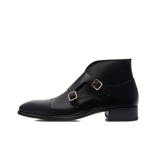 TOM FORD Elkan Ankle Boots Low Heel Men's Black