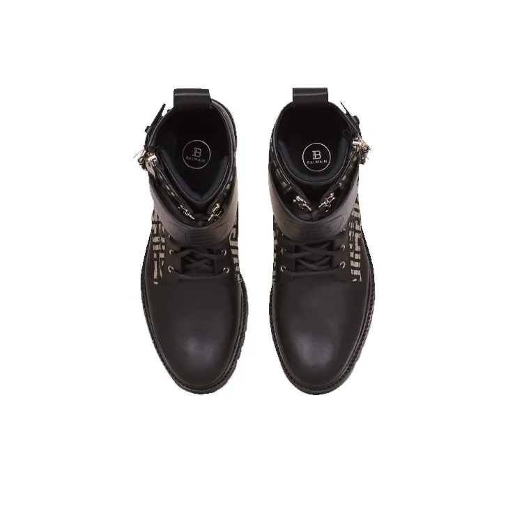 BALMAIN Ankle Boots Men's Black-3