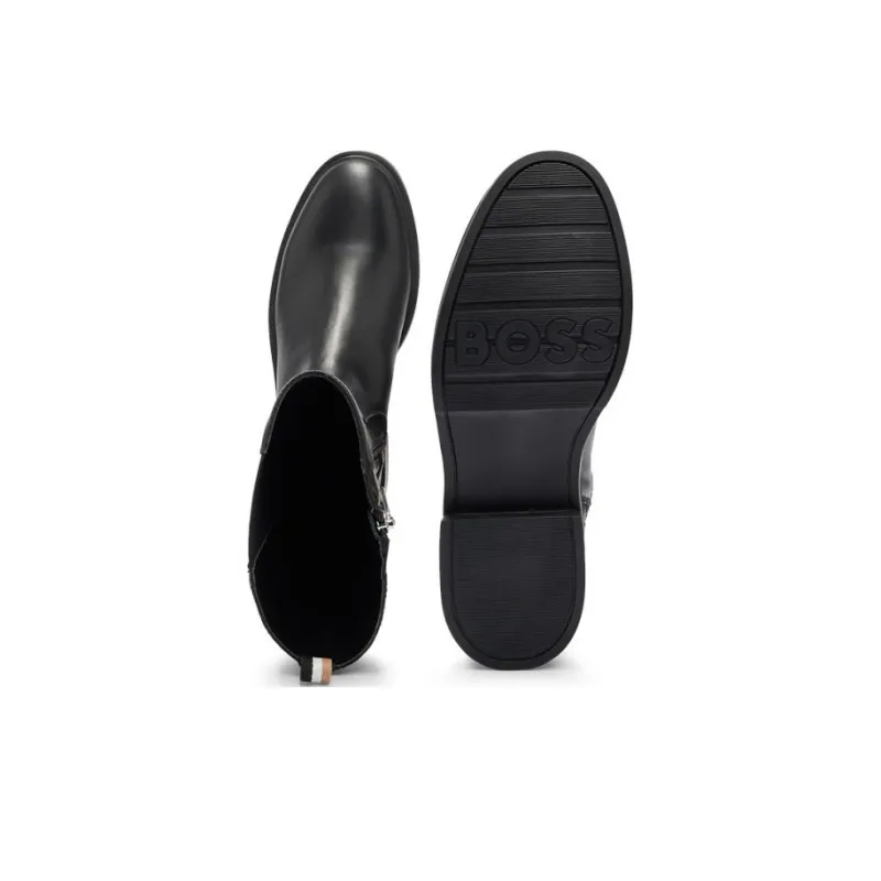 HUGO BOSS Knee-high Boots 2cm Women's Black-4