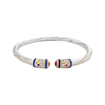 XIFULI 999 Fine Silver Bangles Unisex