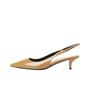GUCCI Signoria Slim Heel High Heels 4.5cm Women's Beige