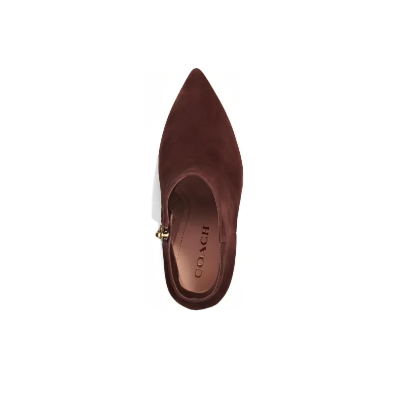 COACH Carter Ankle Boots 8cm Women's Brown-2