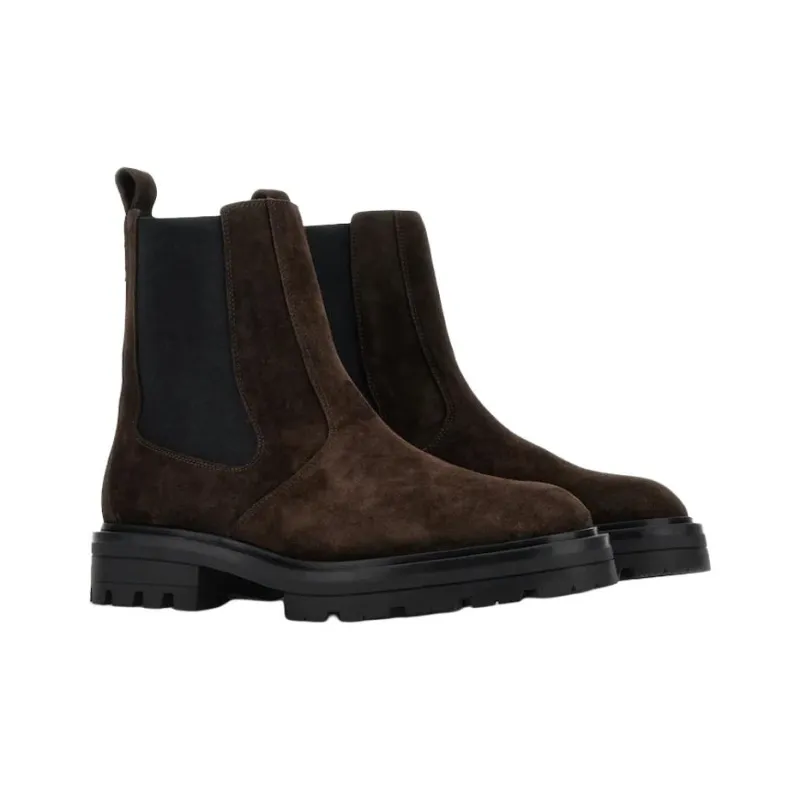 HOGAN H673 Round Toe Chelsea Boots-2