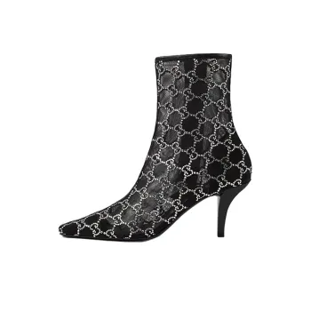 GUCCI 85mm GG motif Ankle Boots