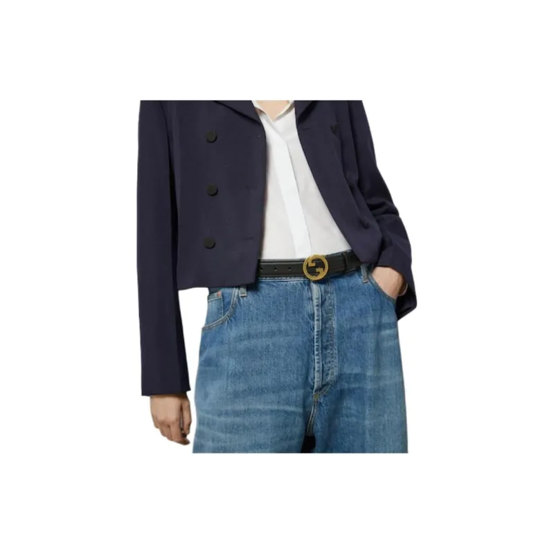 GUCCI Interlocking G Buckle Belt-4