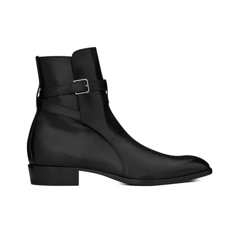 SAINT LAURENT Wyatt Jodhpur Boots-1
