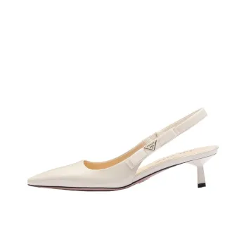 PRADA Slim Heel High Heels 4.5cm Women's White