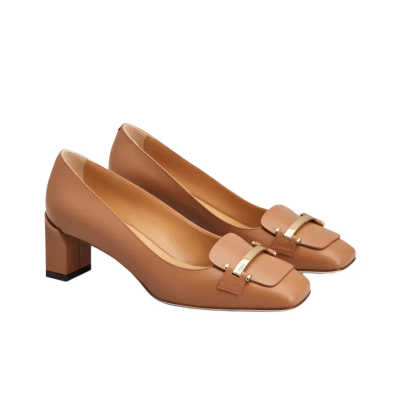 TOD'S Logo Engraved Pumps-2