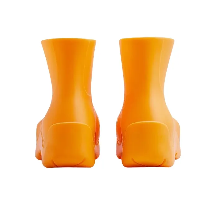 Bottega Veneta Puddle Ankle Boots Tangerine-3