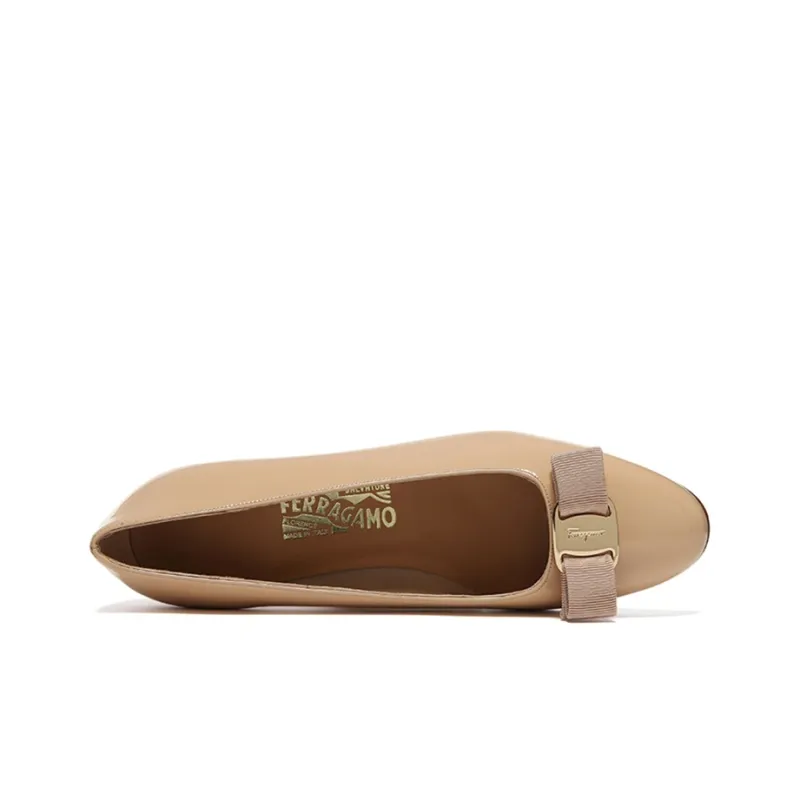 Ferragamo Vara High Heels Women's Nude-3