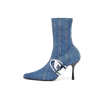 DIESEL D-Eclipse Kbt 100mm Denim Boots
