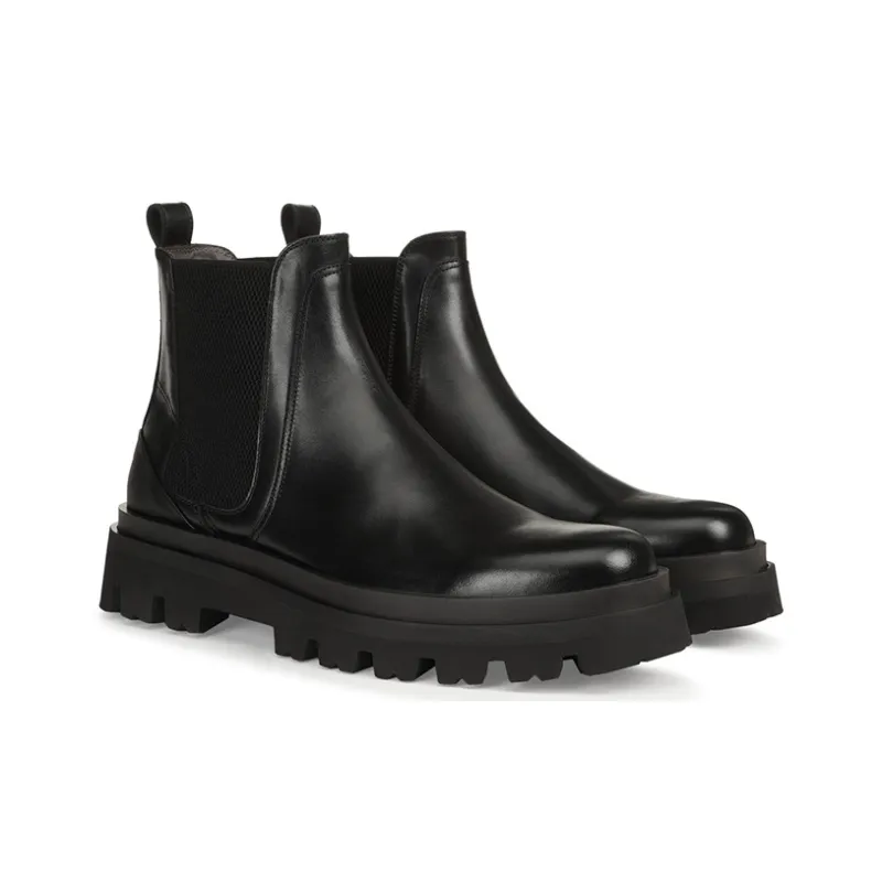 SERGIO ROSSI Chelsea Boots Men's Black-2