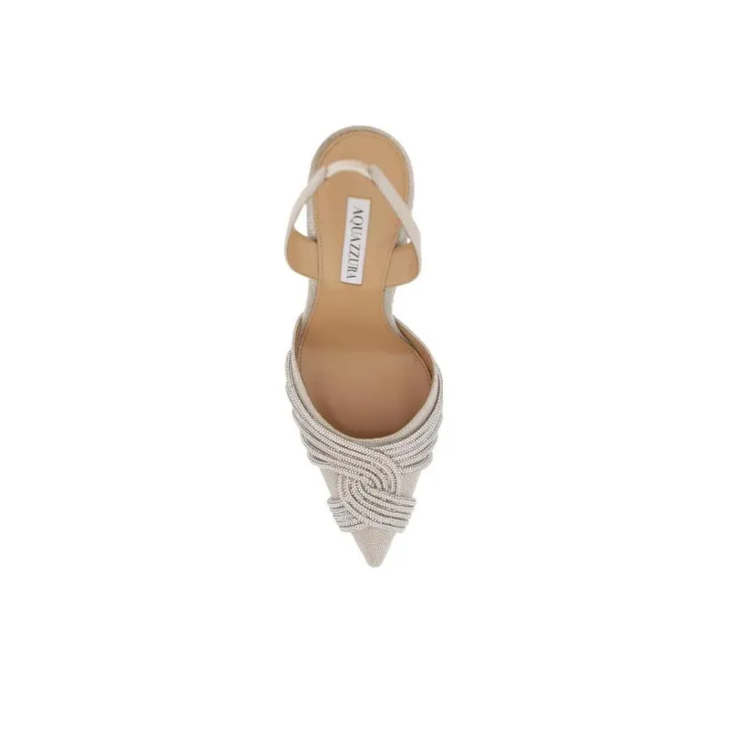 AQUAZZURA Aqua Gatsby 105mm Leather Pumps-4