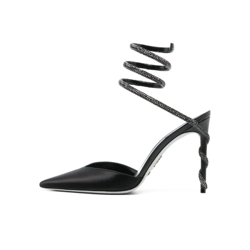 René Caovilla Margot 80mm Crystal-embellished Pumps-0