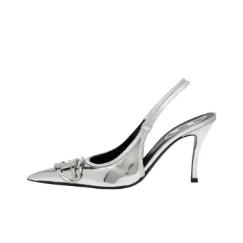 DIESEL D Venus Slim Heel High Heels 9cm Women's Silver