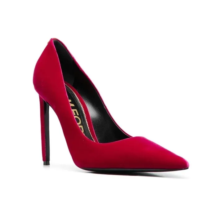TOM FORD Slim Heel High Heels Women's Red-2