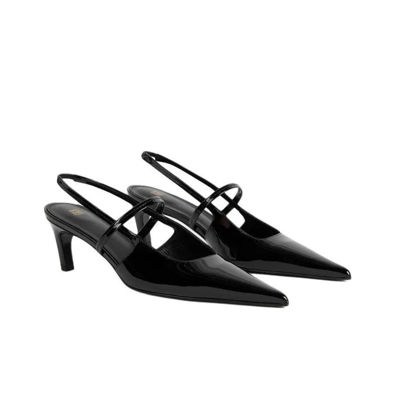 TOTEME Sharp Spool Heel High Heels 5cm Women's Black-3