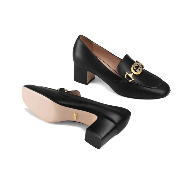 GUCCI Mocassino Tacco Medio Zumi Loafers-4