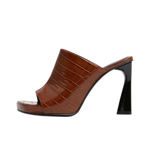 Stella McCartney Slide Slippers 9cm Women's Brown