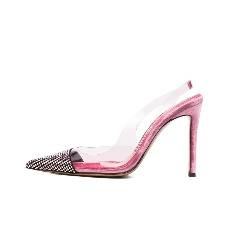 Alexandre Vauthier Rhinestone embellished Slingback Pumps-0
