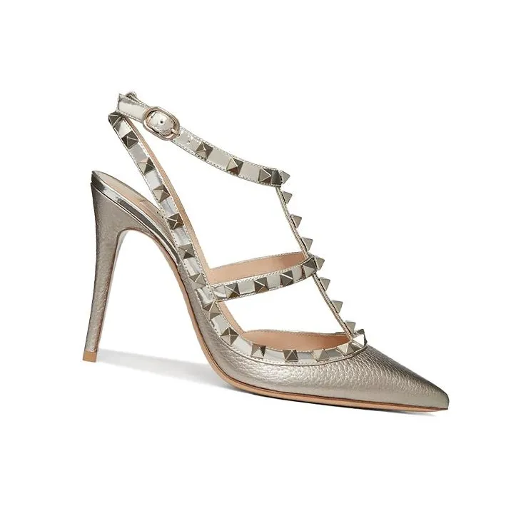 Valentino Garavani Rockstud 100mm Caged Pumps-2