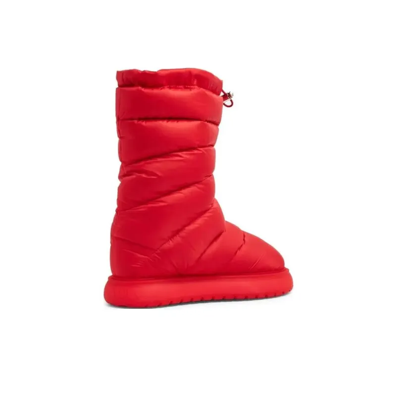 Moncler Gaia Warm Crew Snow Boots Women's Red-3