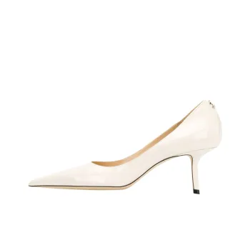 Jimmy Choo LOVE Slim Heel High Heels 6.5cm Women's Ecru