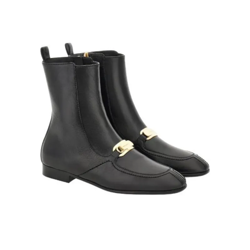 FERRAGAMO Vara Ankle Boots Women's Black-3