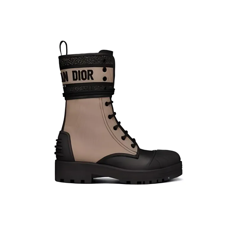 DIOR D Major Ankle Boots Women's Taupe-1